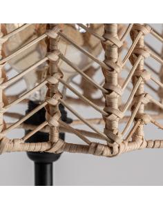 LÁMPARA DE PIE PLISSÉ RATTAN 2