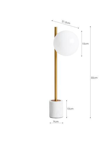 LÁMPARA DE SOBREMESA BOLA