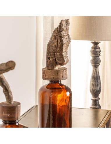 BOTELLA DECORATIVA CABALLO