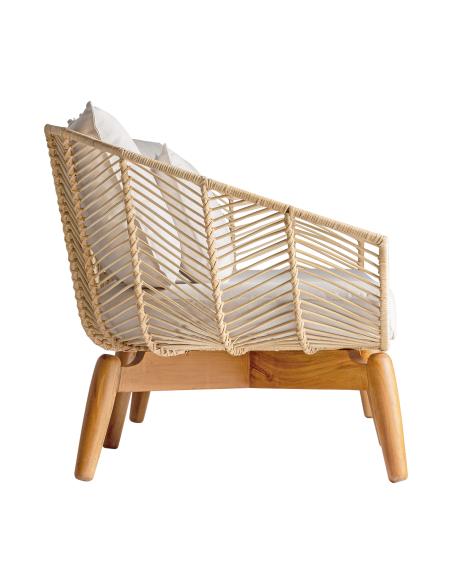 SOFÁ PLISSÉ RATTAN