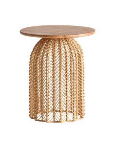 MESA AUXILIAR PLISSÉ RATTAN 2
