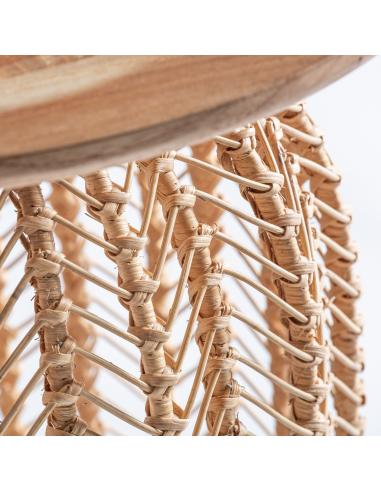MESA AUXILIAR PLISSÉ RATTAN