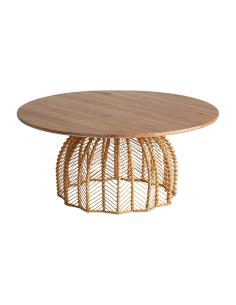 MESA DE CENTRO PLISSÉ RATTAN 2