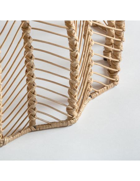 MESA DE CENTRO PLISSÉ RATTAN