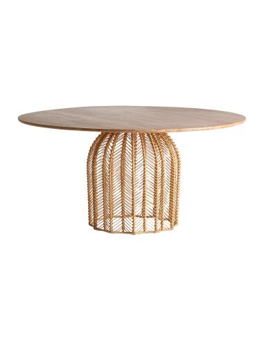 MESA COMEDOR PLISSÉ RATTAN MESA COMEDOR PLISSÉ RATTAN