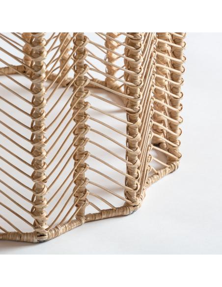 MESA COMEDOR PLISSÉ RATTAN