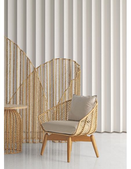 MESA COMEDOR PLISSÉ RATTAN