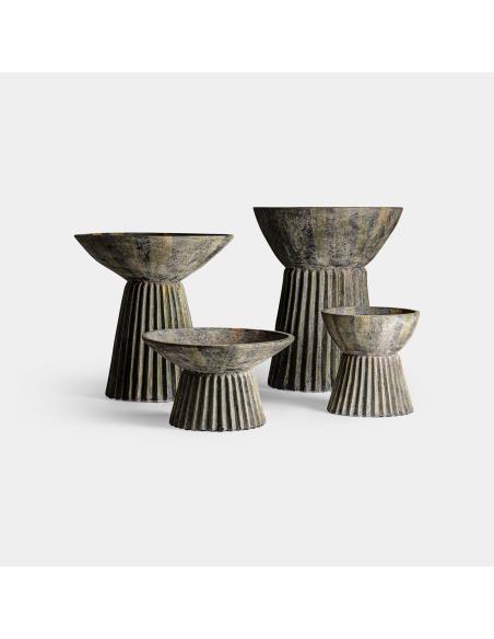 ÁNFORA PLISSÉ STONE