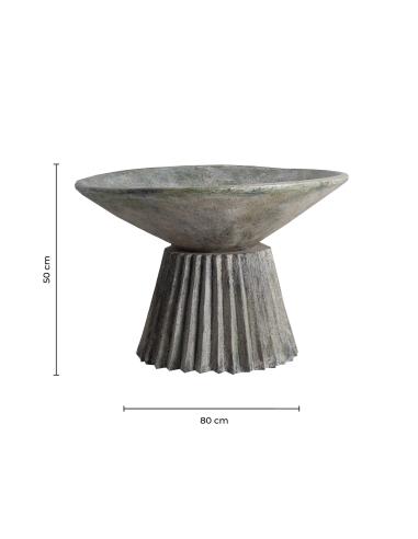 ÁNFORA PLISSÉ STONE