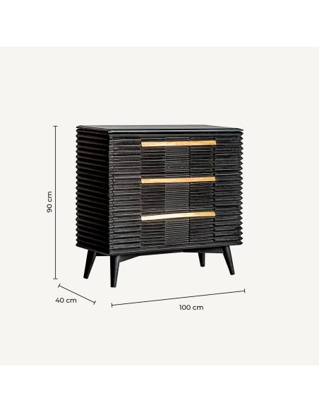 CÓMODA PLISSÉ WOOD