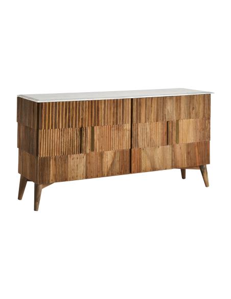 BUFFET PLISSÉ WOOD