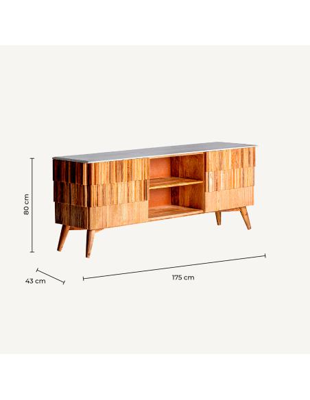 MUEBLE TV PLISSÉ WOOD