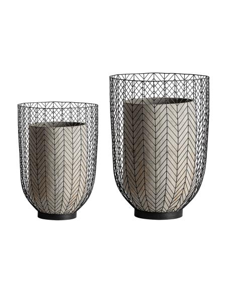 ÁNFORA J/2 PLISSÉ METAL