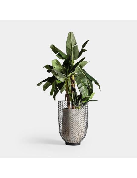 ÁNFORA J/2 PLISSÉ METAL