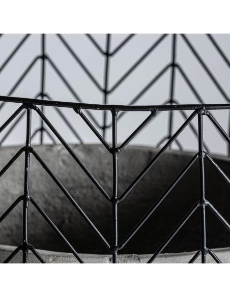 ÁNFORA J/2 PLISSÉ METAL