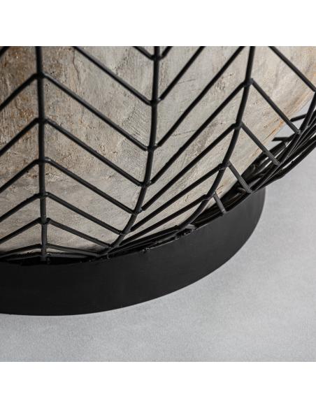 ÁNFORA J/2 PLISSÉ METAL