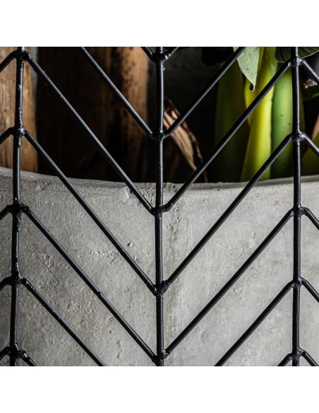 ÁNFORA J/2 PLISSÉ METAL