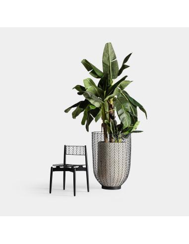 ÁNFORA J/2 PLISSÉ METAL