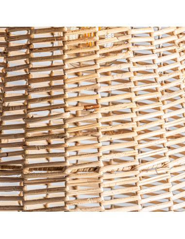 LÁMPARA DE TECHO PLISSÉ RATTAN