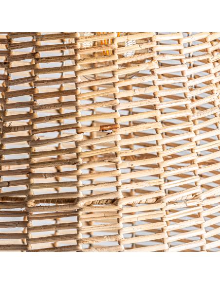 LÁMPARA DE TECHO PLISSÉ RATTAN