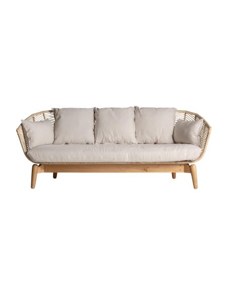 SOFÁ PLISSÉ RATTAN