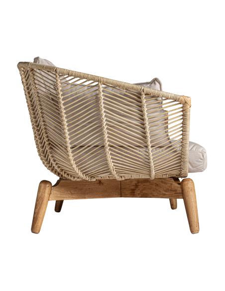 SOFÁ PLISSÉ RATTAN