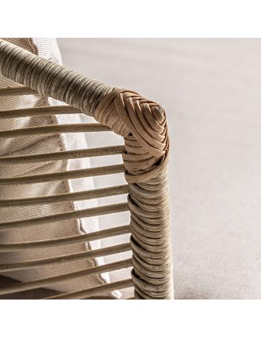 SOFÁ PLISSÉ RATTAN