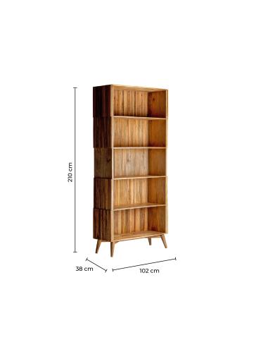 LIBRERÍA PLISSÉ WOOD