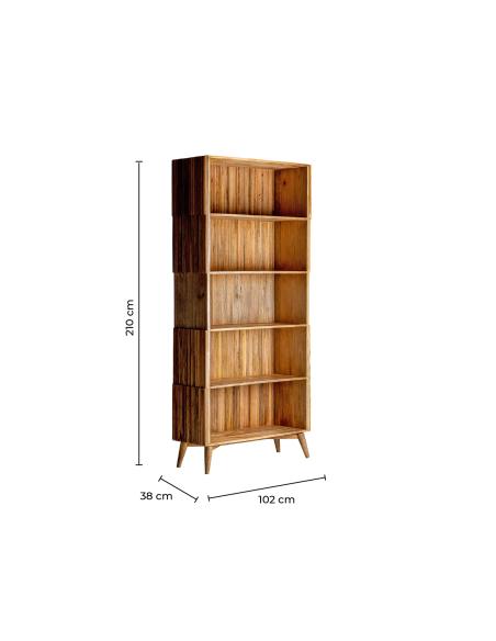 LIBRERÍA PLISSÉ WOOD