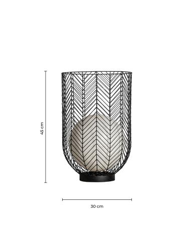 LÁMPARA DE SOBREMESA PLISSÉ METAL